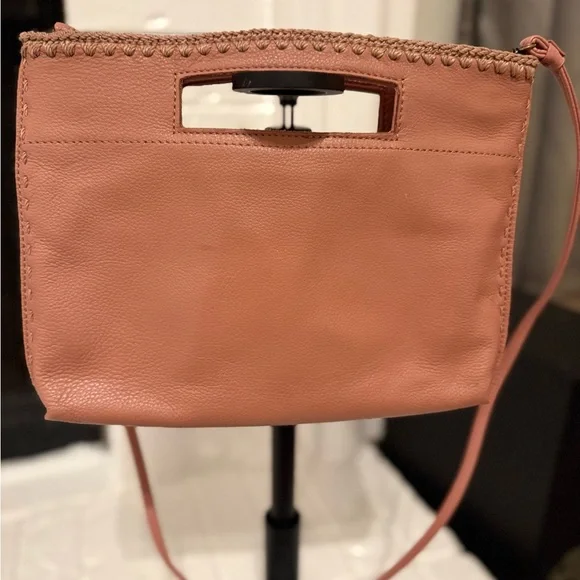 The Sak Coral Rose Pink Leather Clutch - Picture 2 of 4